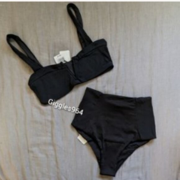 L*Space Lee Lee Jackie Bikini Set Black - Picture 1 of 3